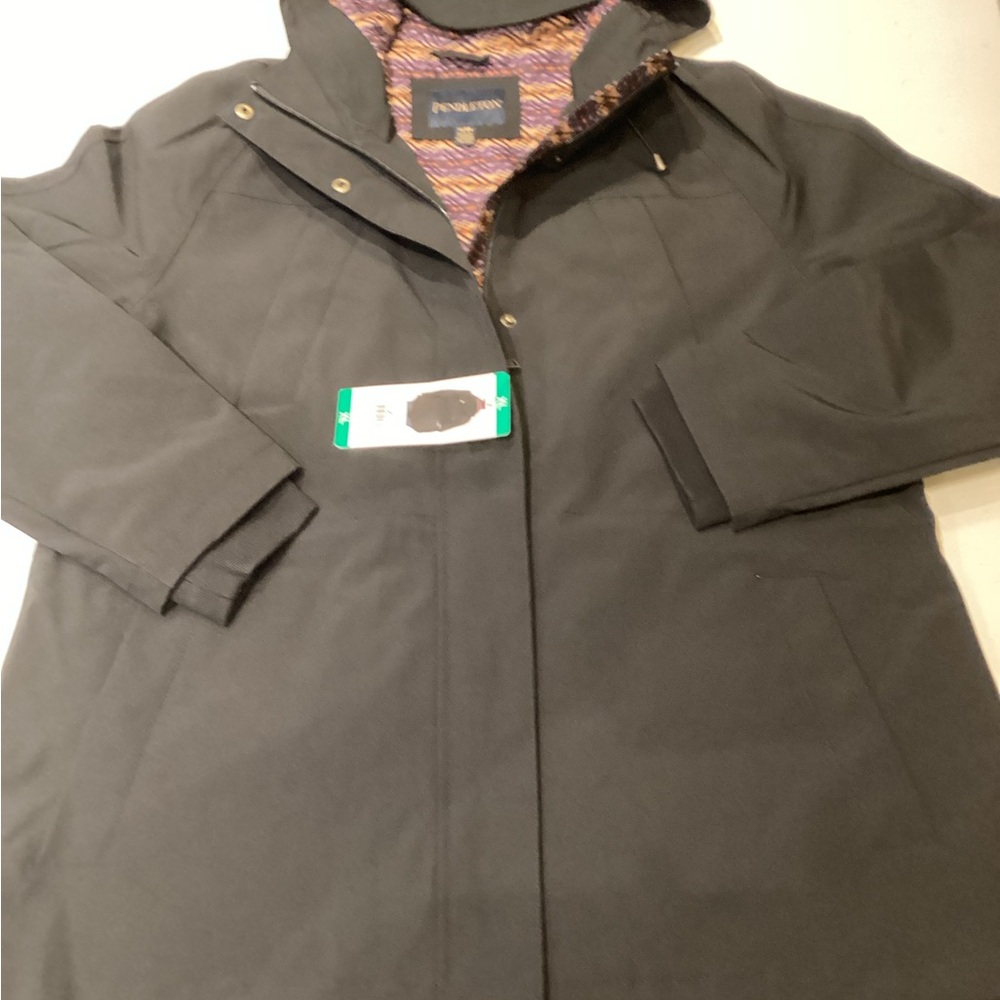 Pendleton Women’s Black Hooded Raincoat